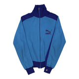 1970s Puma Track Jacket - Small Blue Polyester