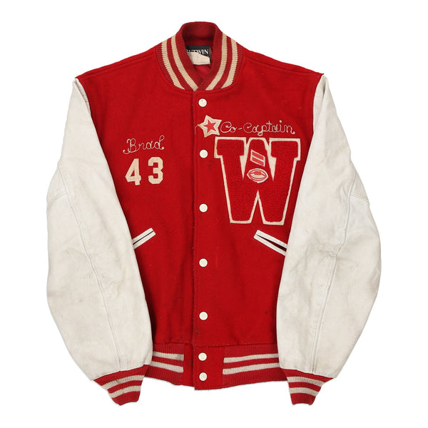 Vintage red Butwin Varsity Jacket - mens large