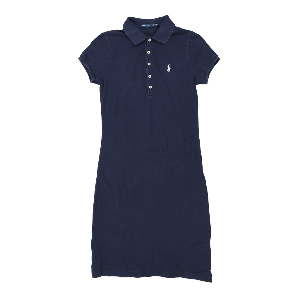 Ralph Lauren Polo Dress - Small Navy Cotton