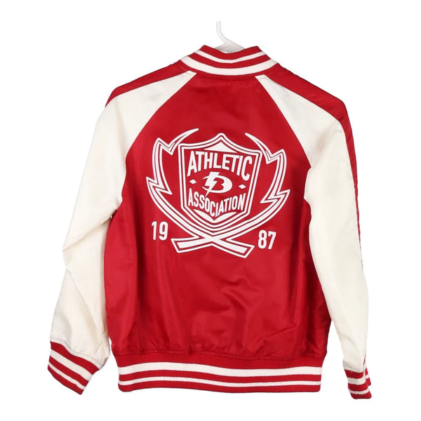 Vintage red Age 11-12 Bossini Baseball Jacket - girls medium