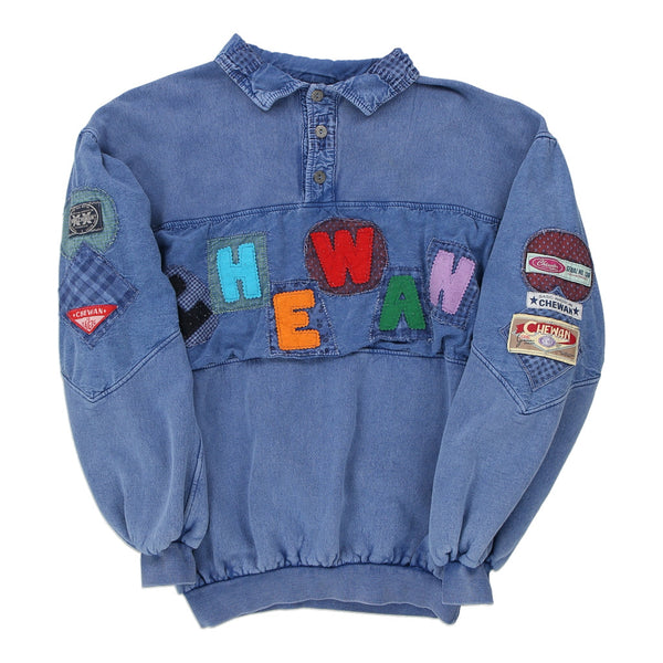 Vintage blue Chewan Sweatshirt - mens x-large