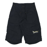 Keegan Cargo Shorts - 28W UK 10 Black Polyester Blend