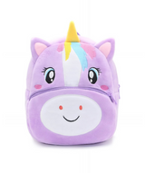 Anypack 3D Purple Unicorn Kids School Backpack Cute Cartoon Animal Style Children Toddler Plush Bag Perfect Accessories For Boys and Girls