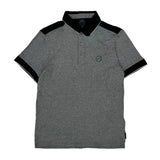 Armani Exchange Polo Shirt - Medium Black Cotton
