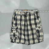 Lee Checked Cargo Shorts - 30W 11L Multicoloured Cotton