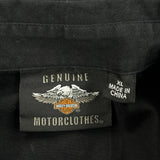 Motorcycles Harley Davidson Short Sleeve Shirt - XL Red Cotton