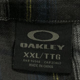 Oakley Checked Flannel Shirt - 2XL Gray Cotton