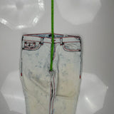 True Religion Contrast Stitch Jeans - 39W 32L Light Wash Cotton