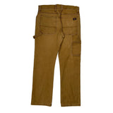 Dickies Carpenter Trousers - 32W 31L Brown Cotton