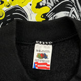 Age 14-16 Fruit Of The Loom Servo And Kilokhan Characters Long Sleeve T-Shirt - Large Black Cotton Blend