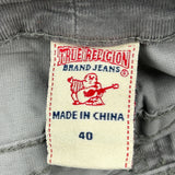 True Religion Jeans - 40W 32L Gray Cotton Blend