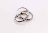 Trinity Silver Linked Ring Set - Elegance Redefined