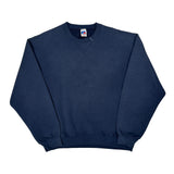Russell Athletic Sweatshirt - Large Blue Cotton