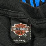 Savannah Georgia Harley Davidson Graphic T-Shirt - Large Black Cotton