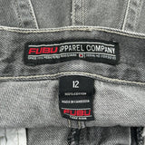 Fubu Cargo Shorts - 26W 12L Gray Cotton