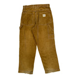 American Eagle Double Knee Cord Carpenter Pants - 30W 29L Brown Cotton