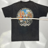 Harley Davidson T-Shirt - Medium Black Cotton