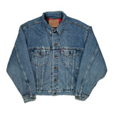 Levis Blanket Lined Denim Jacket - Small Blue Denim