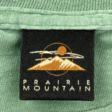 Mount Rushmore Prairie Mountain Single Stitch T-Shirt - Large Green Cotton