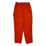 Yes Carpenter Pants - 30W 28L Orange Cotton