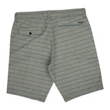 Quiksilver Striped Shorts - 34W 10L Grey Cotton Blend