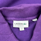 Lacoste Polo Shirt - Large Purple Cotton