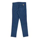 Carhartt Chinos - 30W 32L Blue Cotton Blend