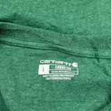 Carhartt T-Shirt - Large Green Cotton