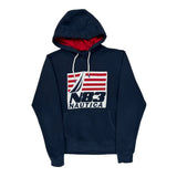 N83 Nautica Striped Hoodie - Small Navy Cotton