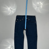 True Religion Skinny Jeans - 28W UK 8 Dark Wash Cotton Blend