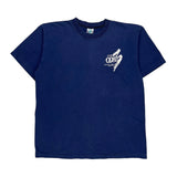 Single Stitch Unbranded T-Shirt - Medium Blue Cotton