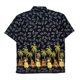 Cactus Hawaiian Shirt - Large Black Cotton Blend