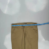 Carhartt Double Knee Carpenter Trousers - 38W 32L Khaki Cotton