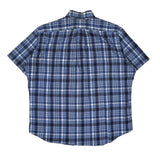 Ralph Lauren Checked Short Sleeve Shirt - XL Blue Cotton