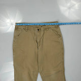 Carhartt Double Knee Carpenter Pants - 38W 30L Khaki Cotton