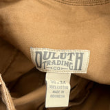 Duluth Pants - 36W 34L Brown Cotton