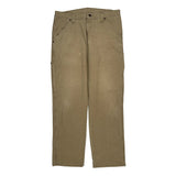 Wrangler Carpenter Trousers - 34W 32L Khaki Cotton