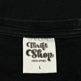 Thrift Shop Graphic T-Shirt - Large Black Cotton