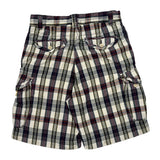 Unbranded Checked Cargo Shorts - 34W 11L Multicoloured Cotton