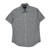 Custom Fit Tommy Hilfiger Short Sleeve Shirt - Medium Gray Cotton