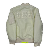 For Successful Living Diesel Bomber Jacket - Medium Cream Nylon