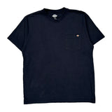 Dickies T-Shirt - Large Black Cotton