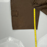 Tommy Hilfiger Cargo Shorts - 36″ Waist Brown Cotton