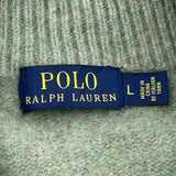 Polo By Ralph Lauren 1/4 Zip - Large Green Wool