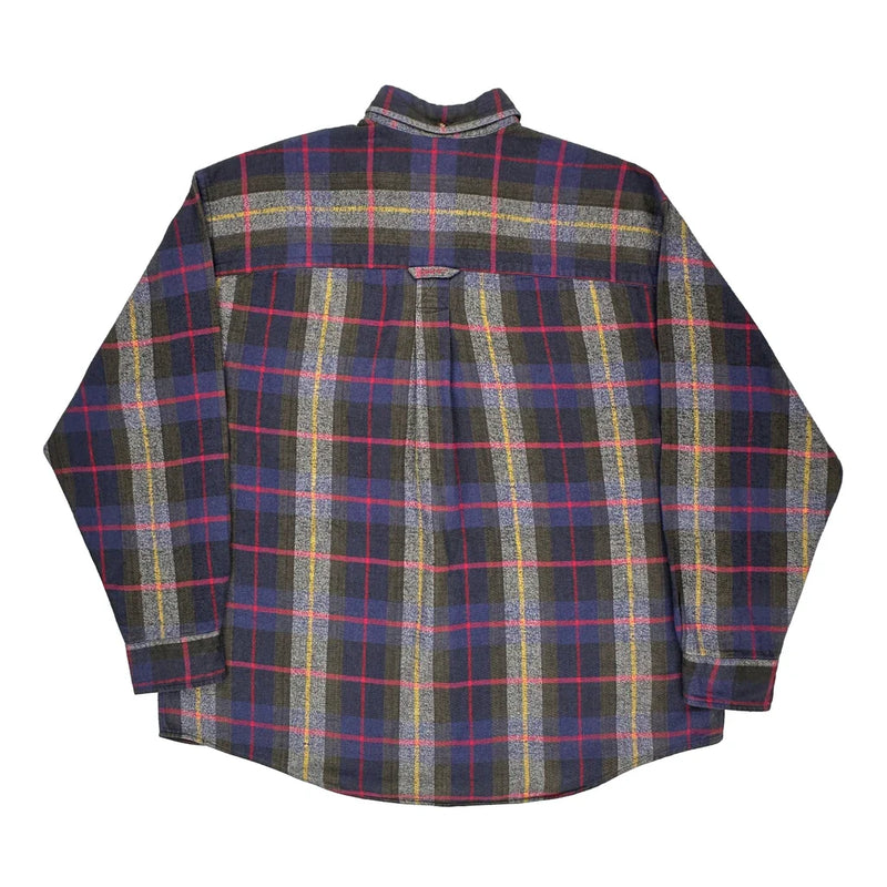 Gant Checked Flannel Shirt - Large Multicoloured Cotton