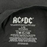 Ac/Dc Band T-Shirt - Large Black Cotton