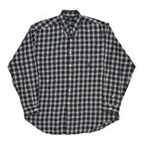 Nautica Checked Shirt - XL Black Cotton