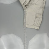 Levis Cargo Shorts - 30W 11L White Cotton