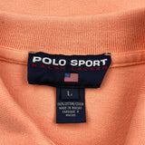 Polo Sport Polo Shirt - Large Orange Cotton