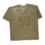 Fleur-De-Lis Design Adidas Football Football Jersey - XL Beige Polyester